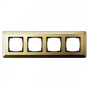 Рамка 4-ая Gira ClassiX Латунь/Латунь