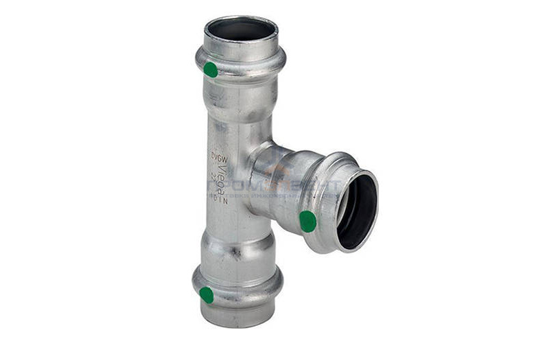 Тройник переходной Viega Sanpress Inox 2318 - 42 x 18 x 42 (нержавеющая сталь)