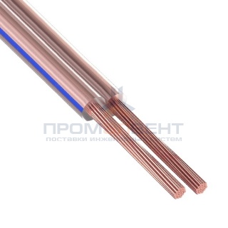 Кабель акустический 2х1,0 Rexant BLUELINE прозрачный