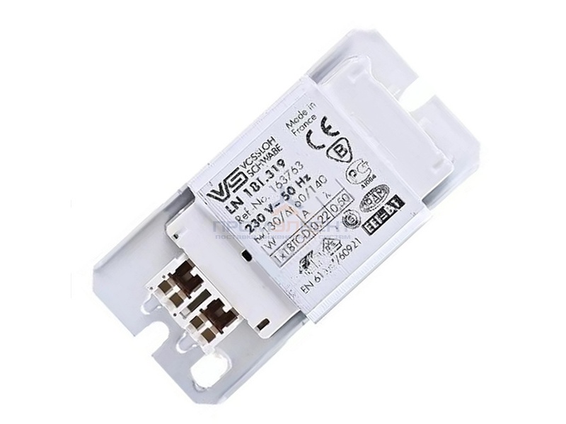 Дроссель Vossloh Schwabe LN 18I.319 для ламп КЛЛ 18W G24d-2/GX24d-2