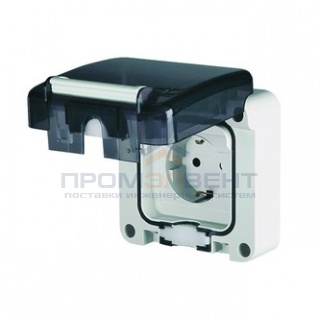 Розетка для скрытого монтажа. Защита IP66 с вставленной вилкой