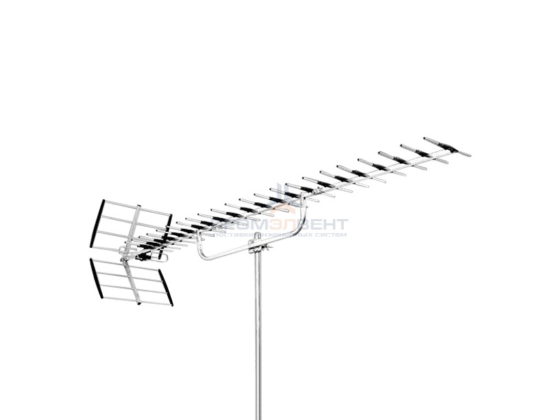 Антенна эфирная UX-16 усиление 14-16 дБ (аналог/ DVB-T/ DVB-T2) 24 элемента, 218см