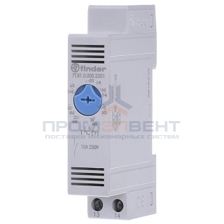 Модульный промышленный термостат NO контакт; диапазон температур (0 … +60) °C на DIN-рейку