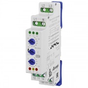 Трехфазное реле контроля напряжения/чередования/обрыва фаз РКН-3-15-15 5А 220В АС на DIN-рейку