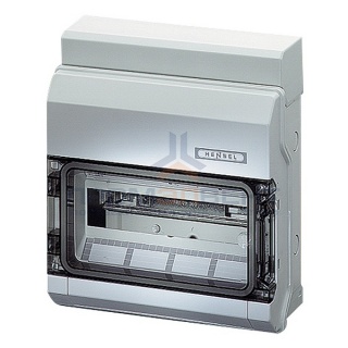 Щит распределительный Hensel KV 1512 на 12 модулей IP54 с клеммой PE+N, 333х295х129мм