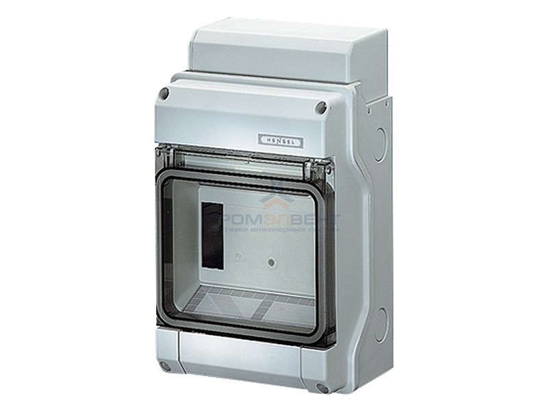 Щит распределительный Hensel KV 1506 на 6 модулей IP54 с клеммой PE+N, 238х146х111мм